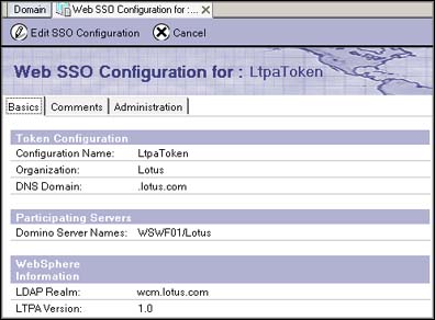 Configuring SSO in Domino