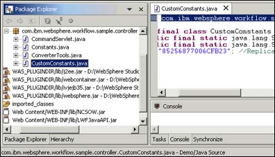 Editing CustomConstants.java screen