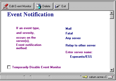 Event Monitor document, Mail event type
