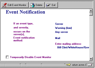 Event Monitor document, Server event type