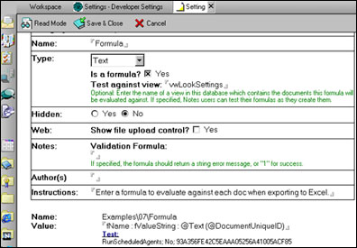 Fields for testing against a view