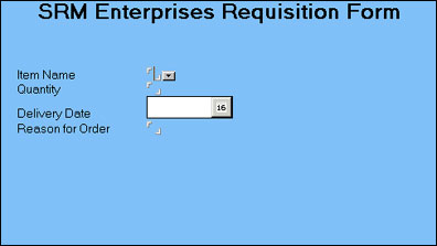 SRM Enterprises Requisition Form