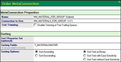 Order MetaConnection document