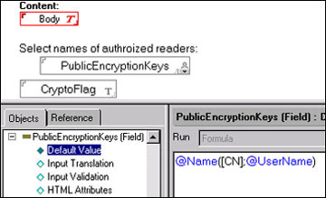 Setting the field's default value