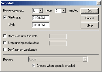 Housekeeper schedule