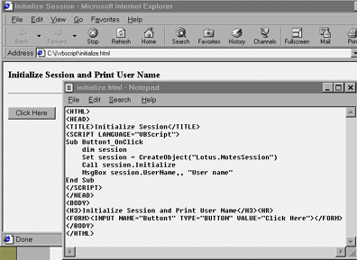 HTML source code