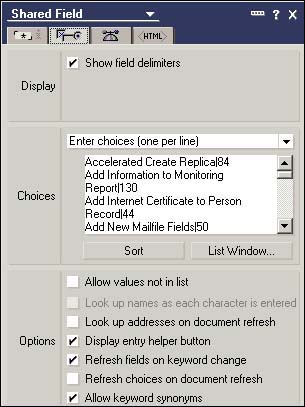ProxyAction field values