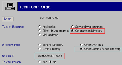Creating a resource document for an Organization Directory