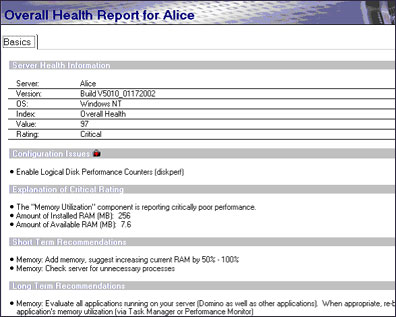 Overall Health Report