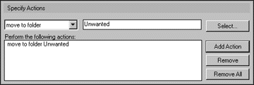 Specify Actions