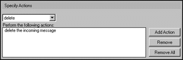 Specify Actions