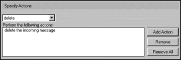 Specify Action