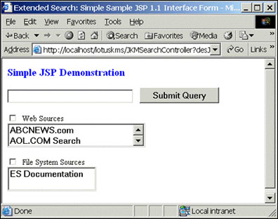 Simple JSP search