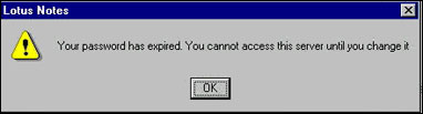 No access message