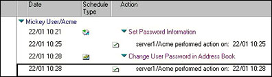 Confirmation document in the view