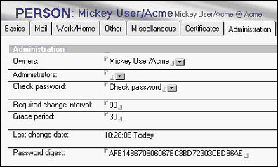 Person document with all fields complete