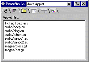 Java Applet Properties