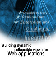Building dynamic collapsible views for Web applications