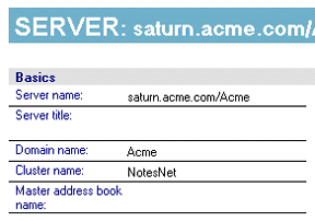 The Server document