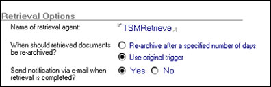 Retrieval options