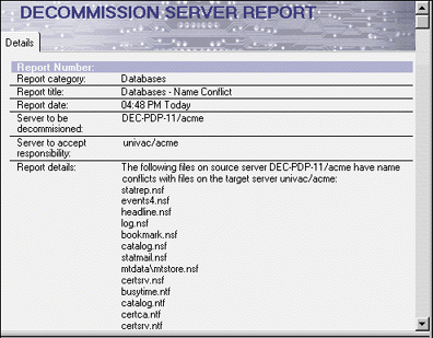 Databases - Name Conflict document