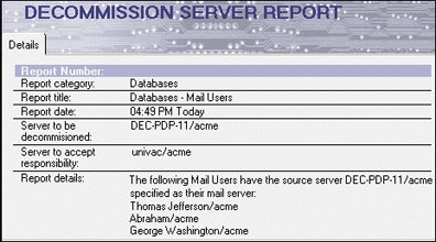 Databases - Mail Users document