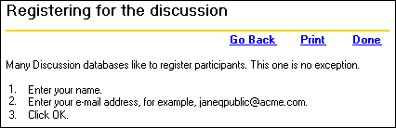 Sample Register dialog help