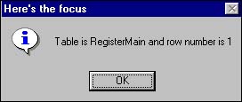 Sample message box