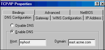 TCP/IP Properties box
