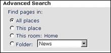 Advanced Search -- All places