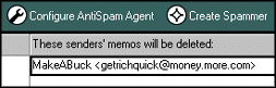 SPAM\Configuration view