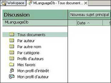 French discussion database