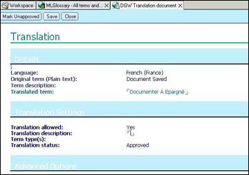 Translation document