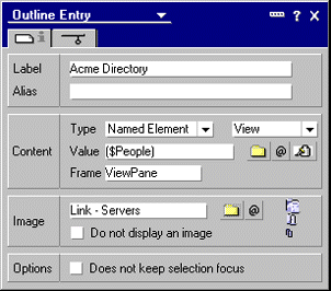 Completed outline entry