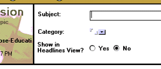 Show headlines field