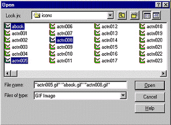 Open dialog box