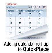Adding calendar roll-up to QuickPlace