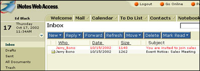 iNotes Web Access client
