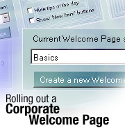 Rolling out a Corporate Welcome Page
