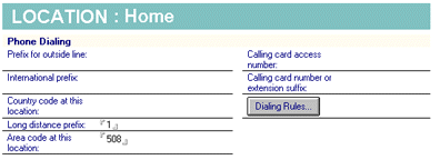A Home Location document