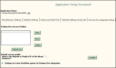 Application Setup Document