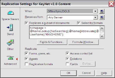 Replication Settings for KeyNet v2.0