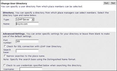 QuickPlace Change User Directory