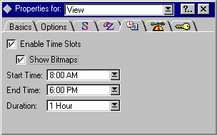 The time /date tab