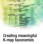 Creating meaningful K-map taxonomies