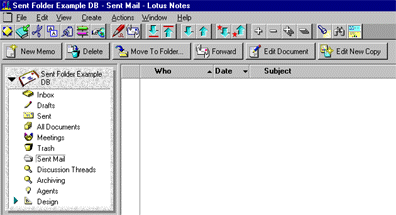 The Sent Mail folder