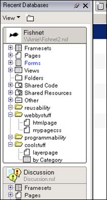 Database with nested folders