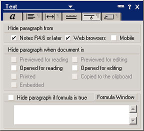 Text properties