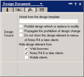 Design Document properties