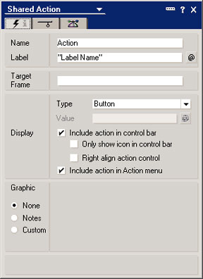 Shared Action properties